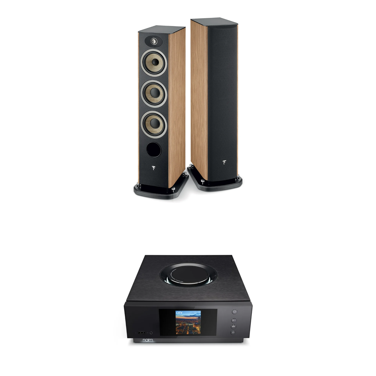 Focal Aria Evo X N°2 + Naim Uniti Atom Sistema HiFi con Streaming