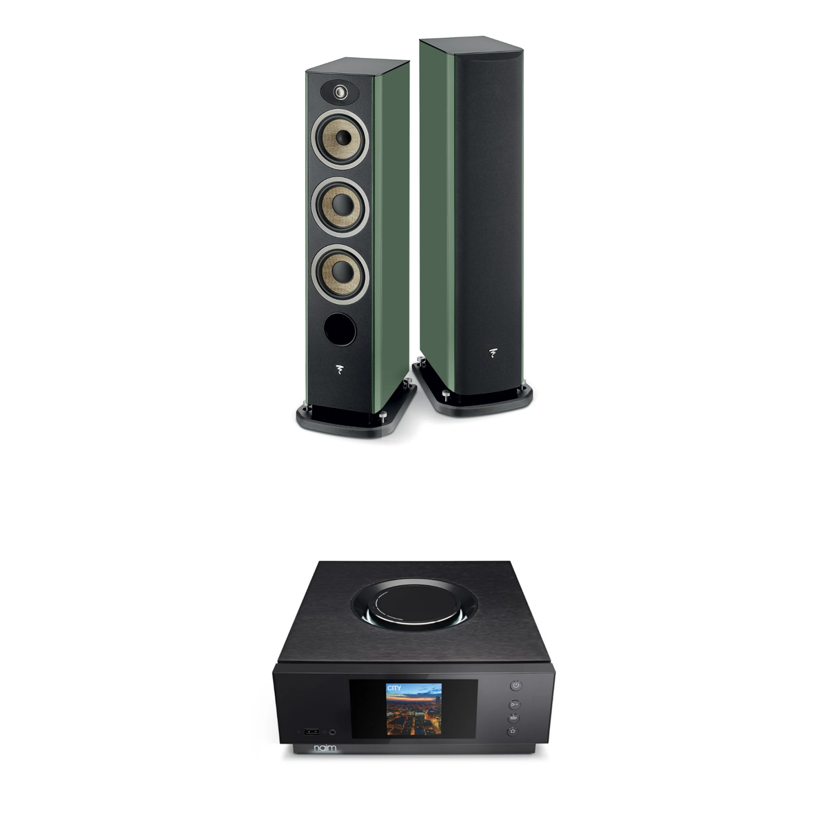 Focal Aria Evo X N°2 + Naim Uniti Atom Sistema HiFi con Streaming