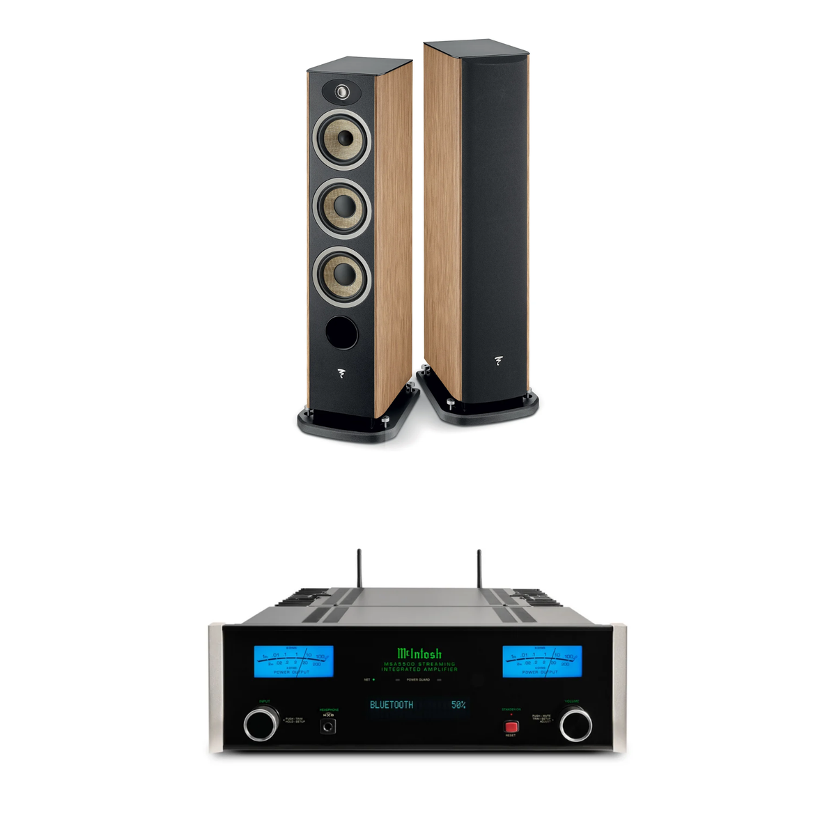 Focal Aria Evo X N°2 + McIntosh MSA5500 Sistema HiFi