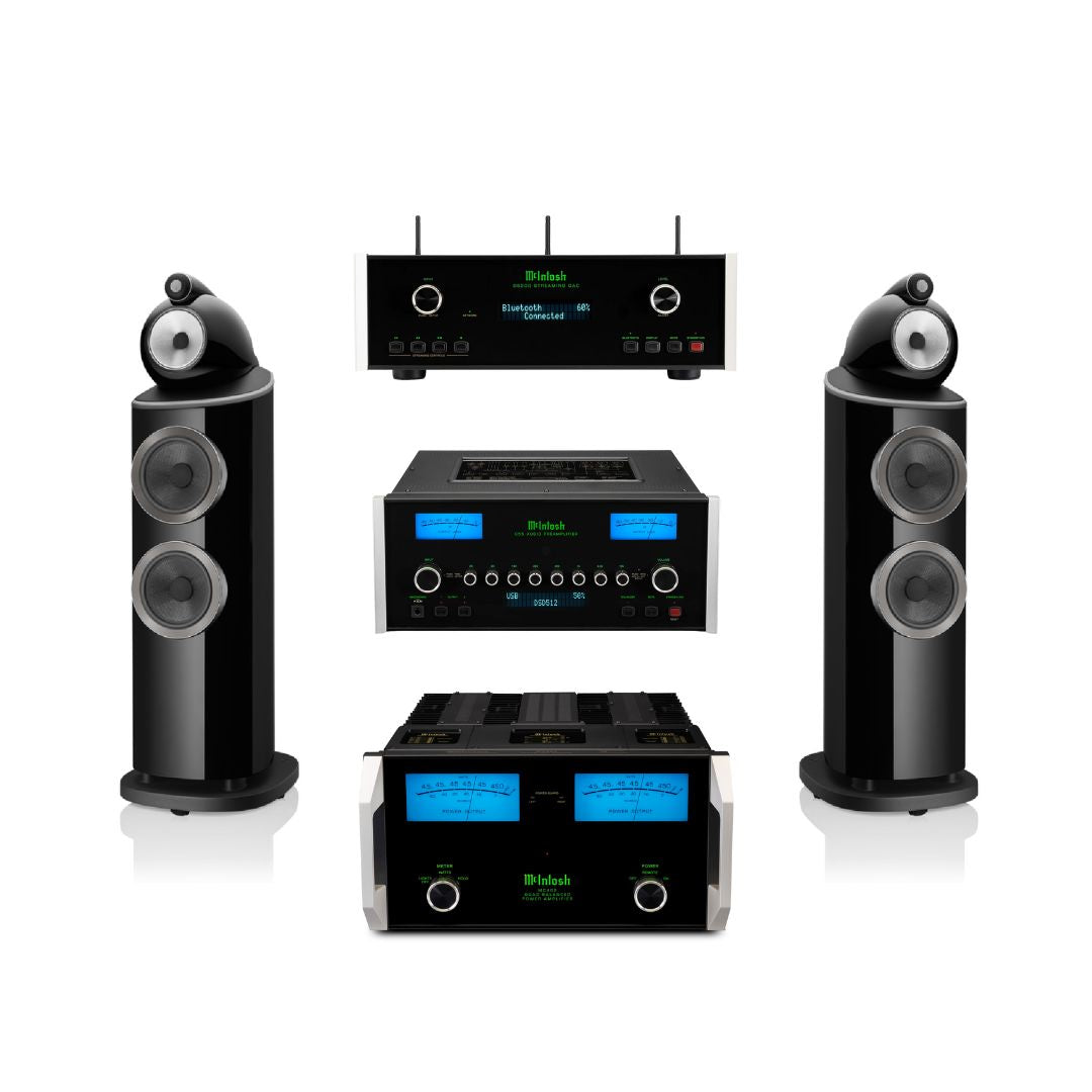 B&W 803 D4 + Preamplificador C55 + Amplificador MC462 + DS200