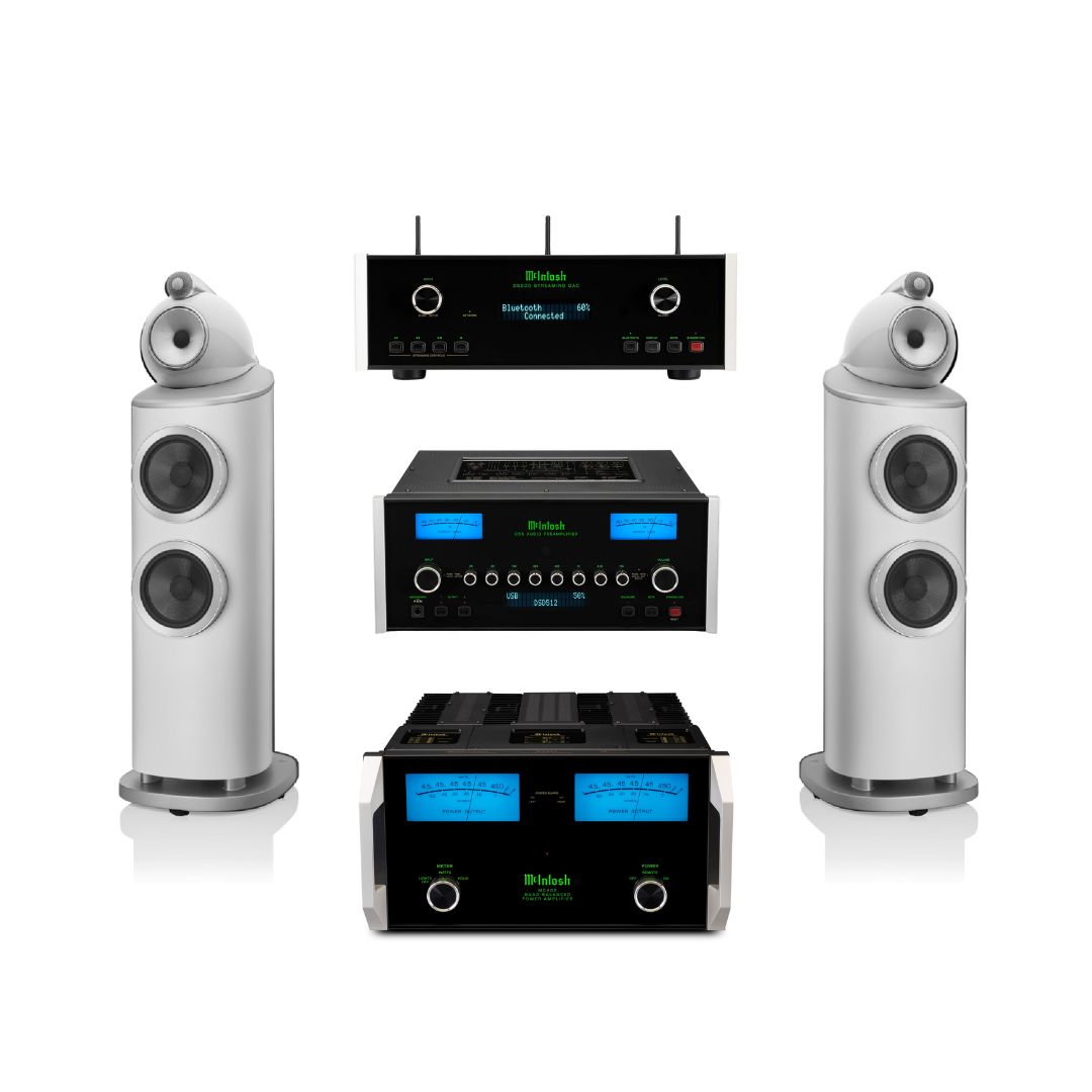 B&W 803 D4 + Preamplificador C55 + Amplificador MC462 + DS200