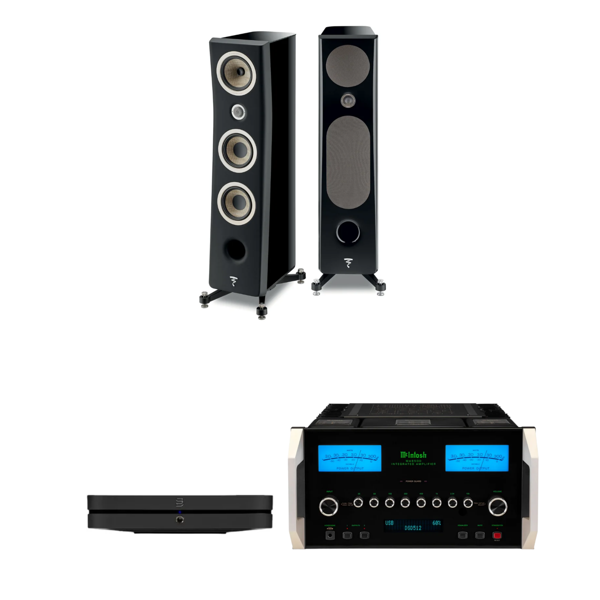 Focal Kanta N°2 + McIntosh MA9500 + Bluesound NODE Sistema HiFi High End
