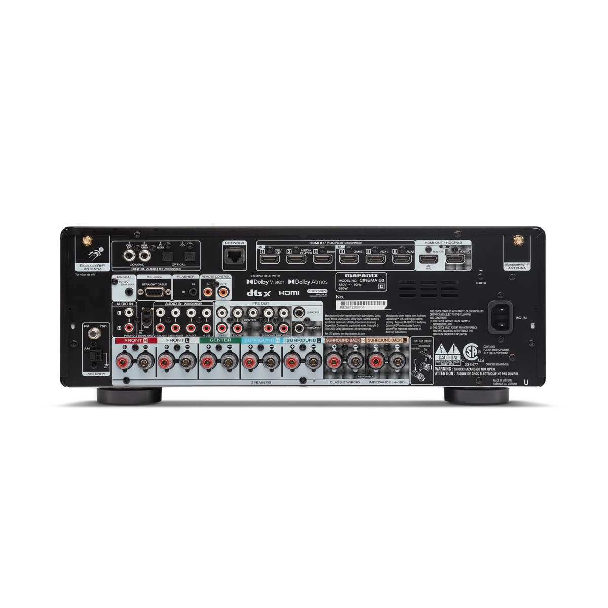 Marantz CINEMA 60 Receptor AV 7.2 para Cine en Casa 100Wx7