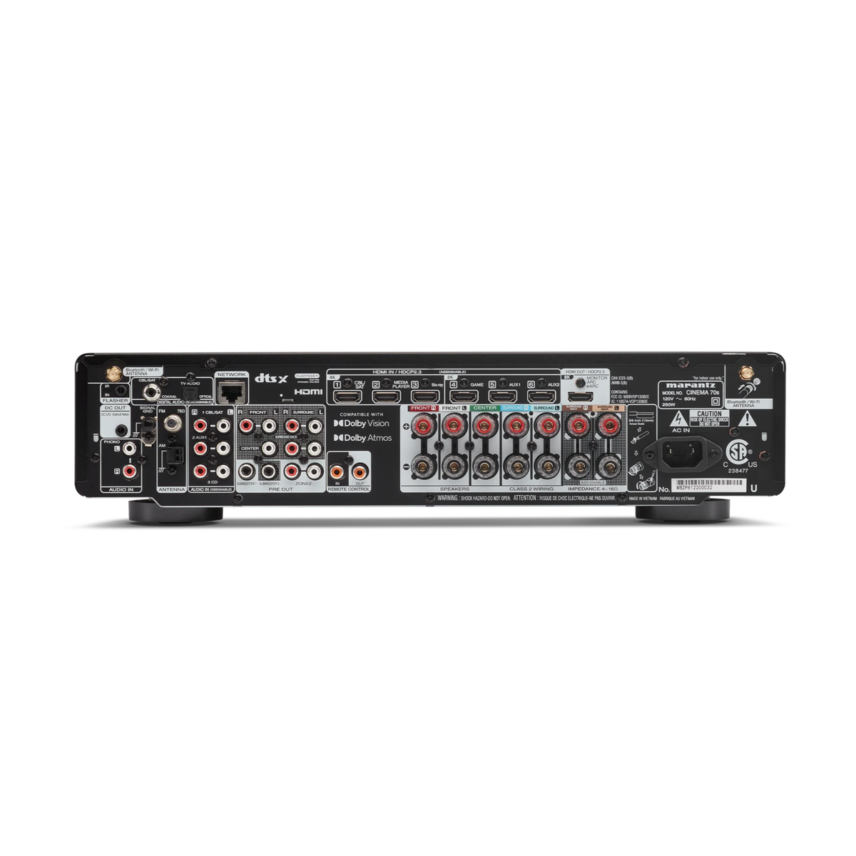 Marantz CINEMA 70s Receptor AV 7.2 Slim 50Wx7