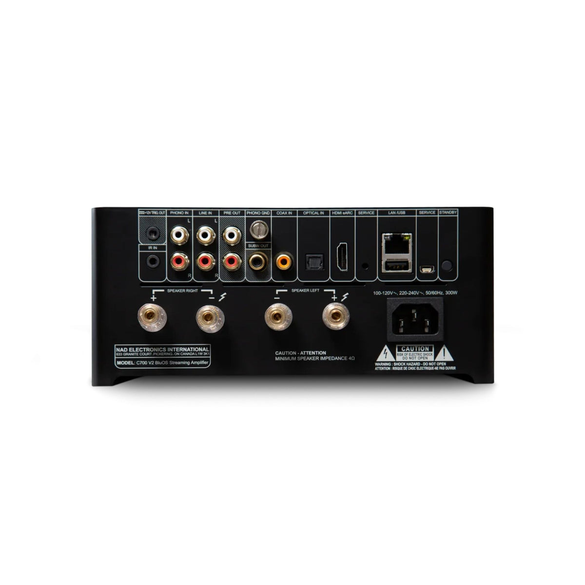 NAD C 700 V2 Amplificador Streamer BluOS
