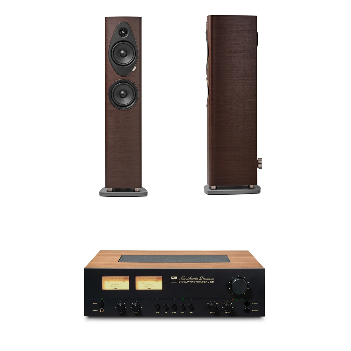 Sonus Faber Sonetto III G2 + NAD C 3050 MDC2 BluOS Sistema HiFi