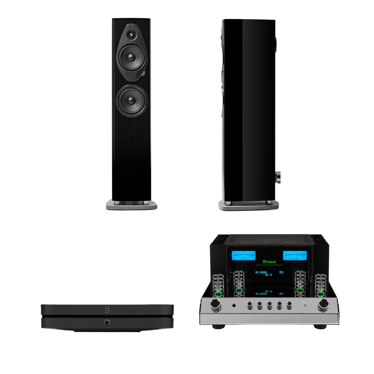 Sonus Faber Sonetto III G2 + McIntosh MA352 + Bluesound Node