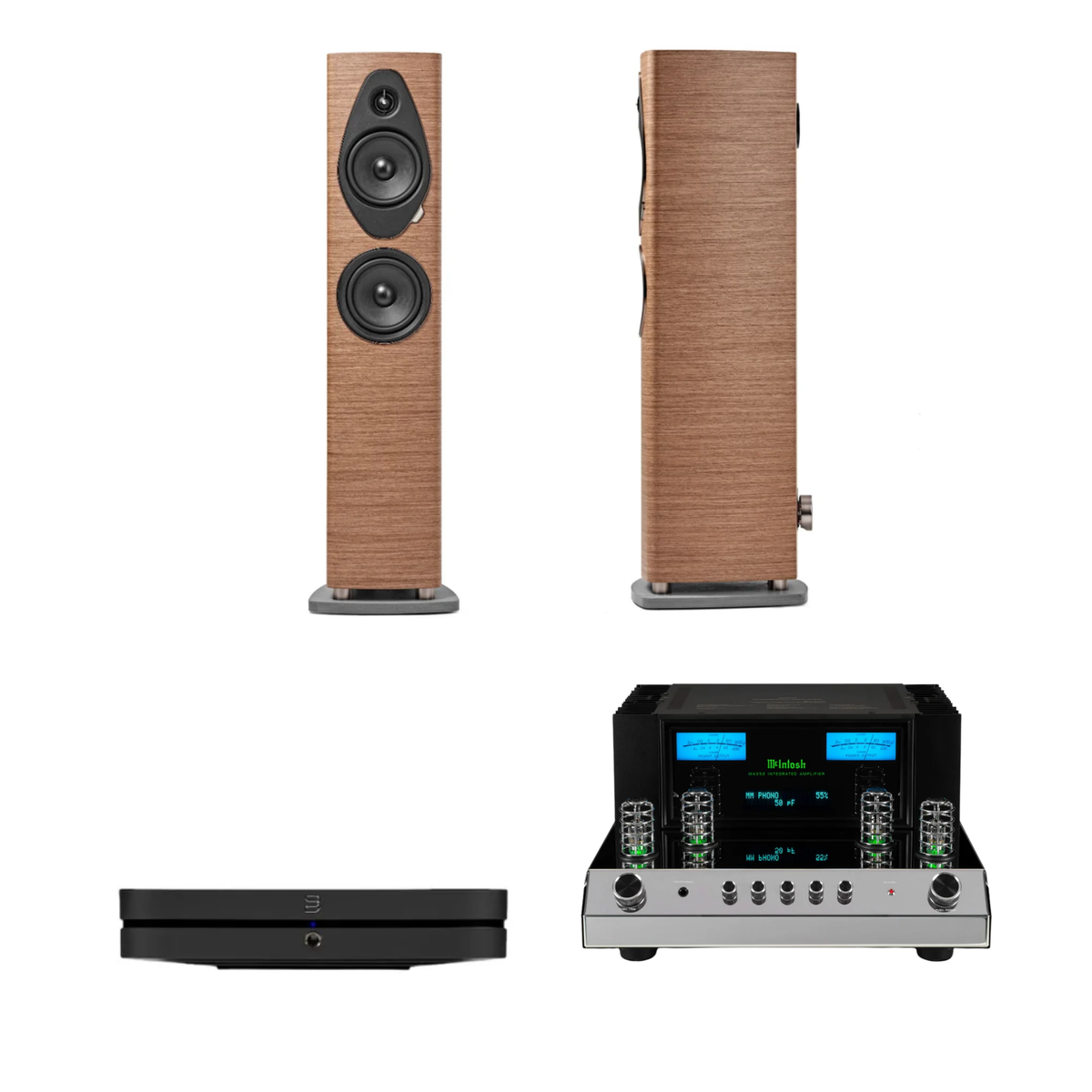 Sonus Faber Sonetto III G2 + McIntosh MA352 + Bluesound Node