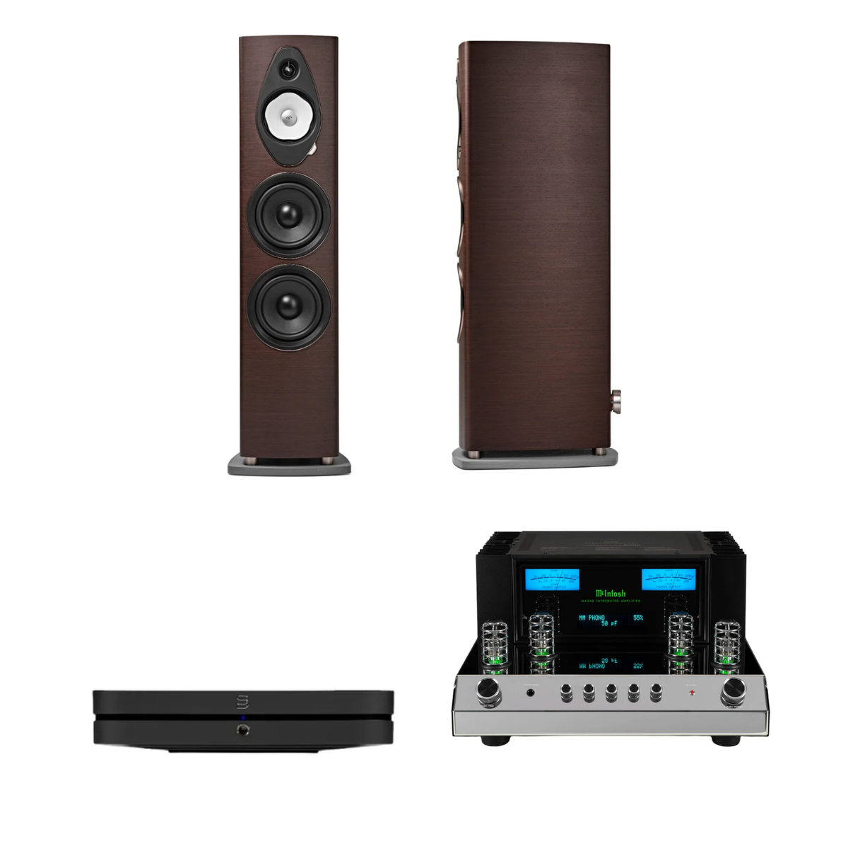 Sonus Faber Sonetto VIII G2 + McIntosh MA352 + Bluesound Node