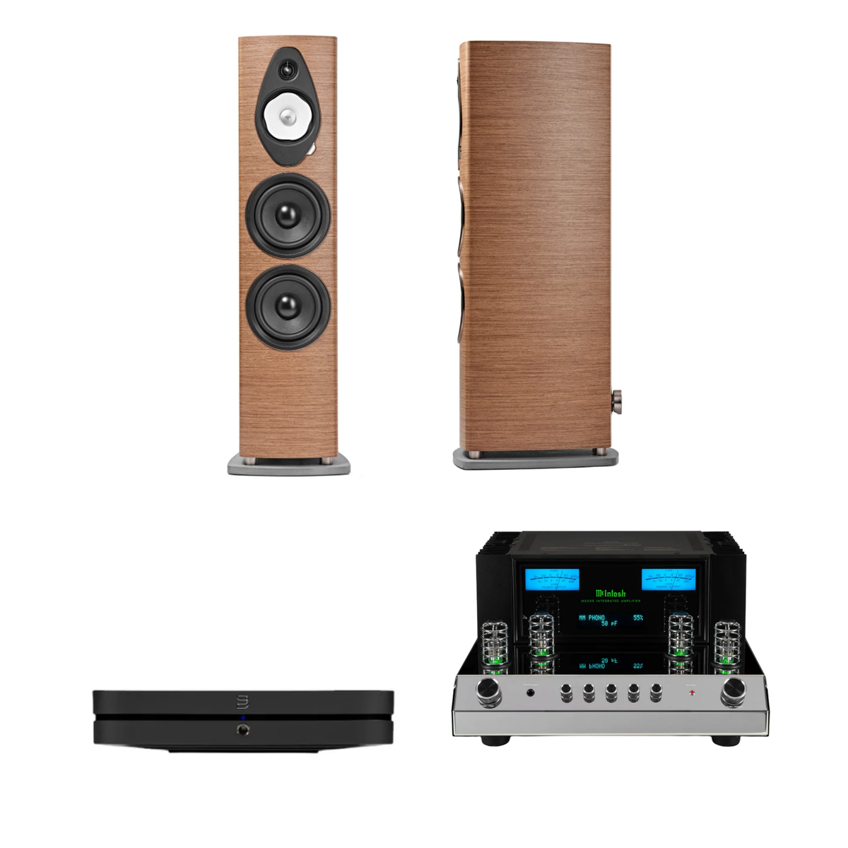 Sonus Faber Sonetto VIII G2 + McIntosh MA352 + Bluesound Node