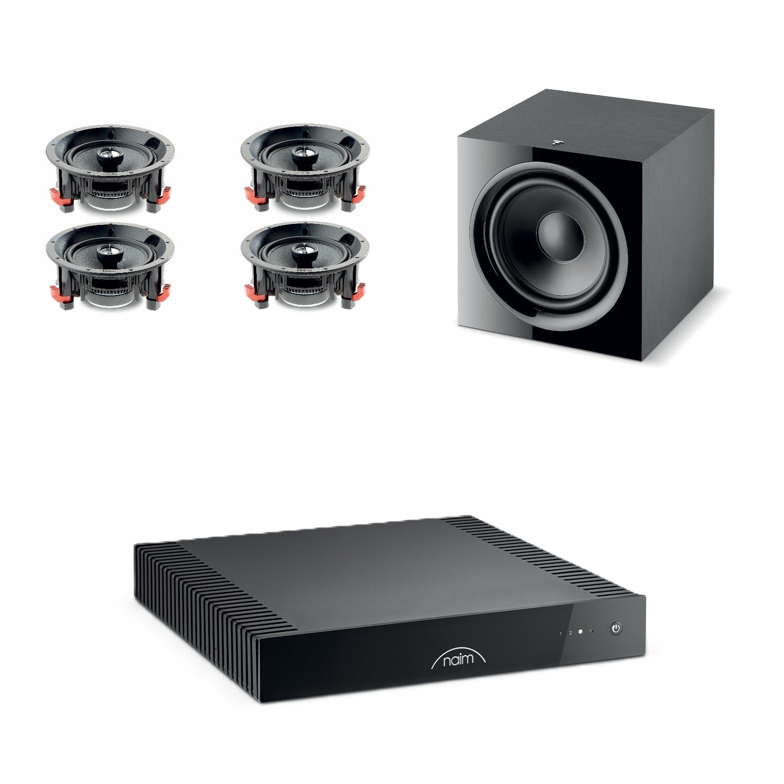 Focal Plafon Terraza Mediana con subwoofer
