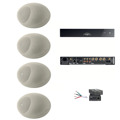 Kit para Terraza Grande Fiesta con 4 OD Stone 8 + Naim CI-Uniti 102