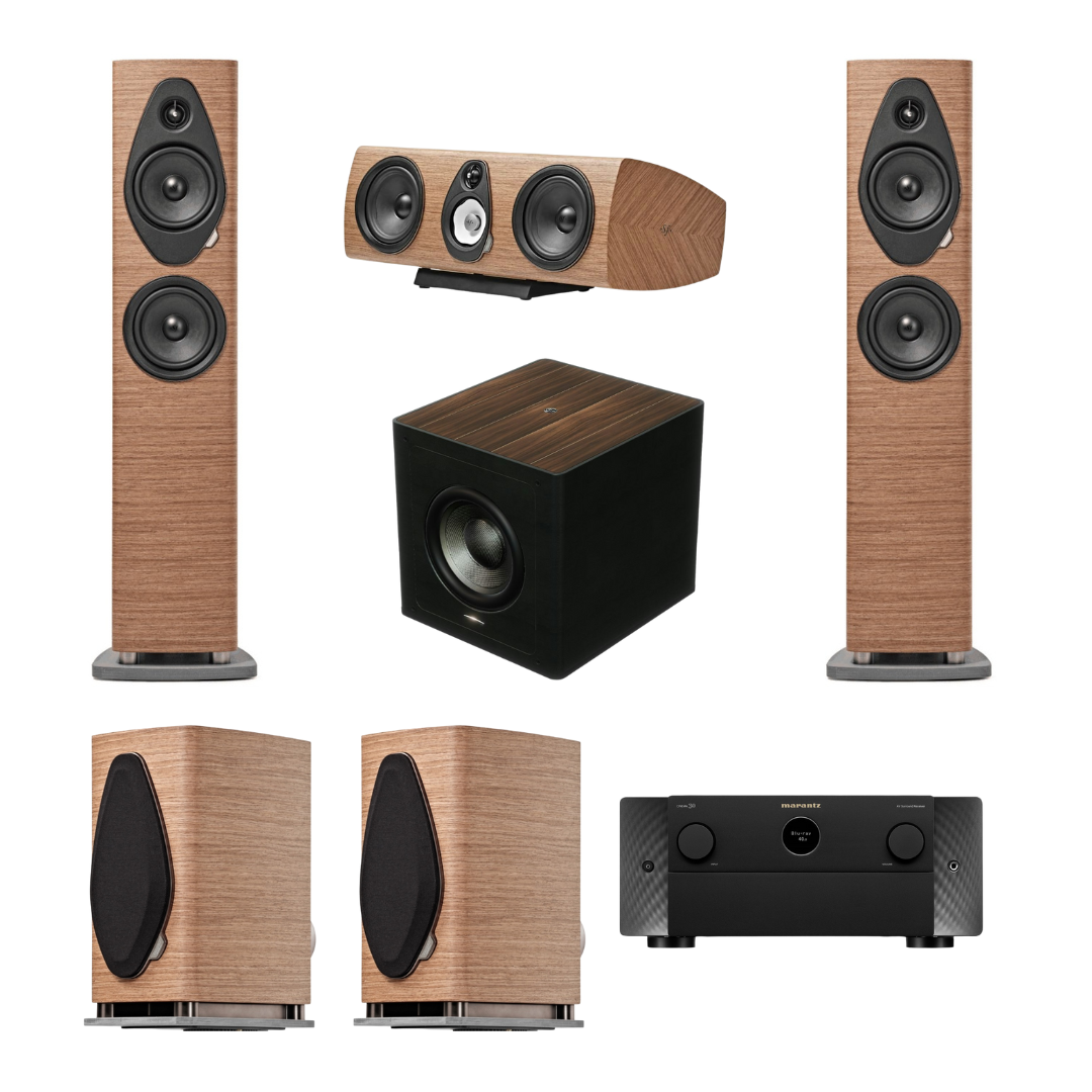 Cine 5.1 Sonetto G2 Sonus Faber + Amplificacion Marantz