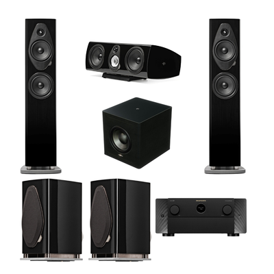 Cine 5.1 Sonetto G2 Sonus Faber + Amplificacion Marantz