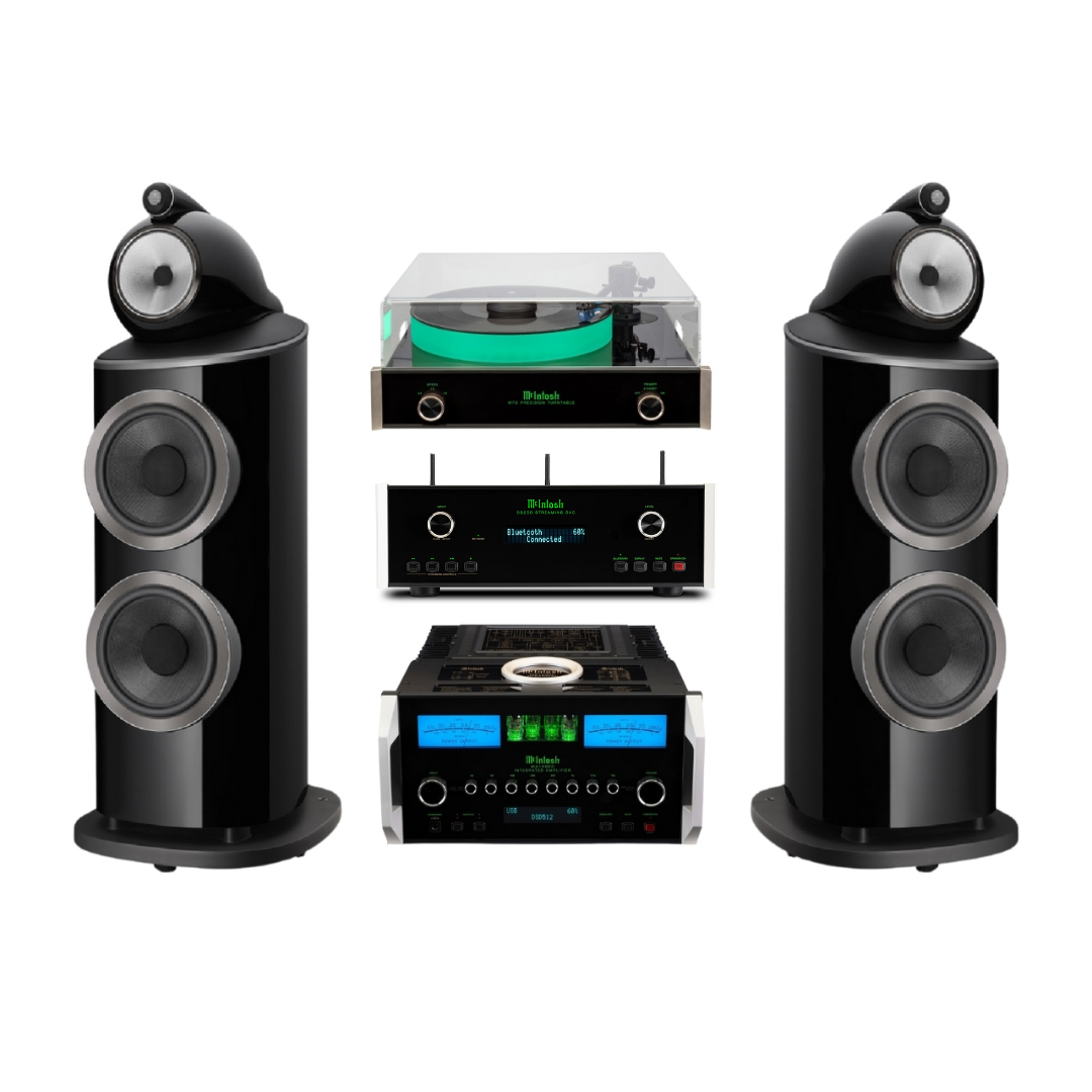 Bowers & Wilkins 801 D4 + Tornamesa MT5 + Amplificador MA12000 + Streamer DS200