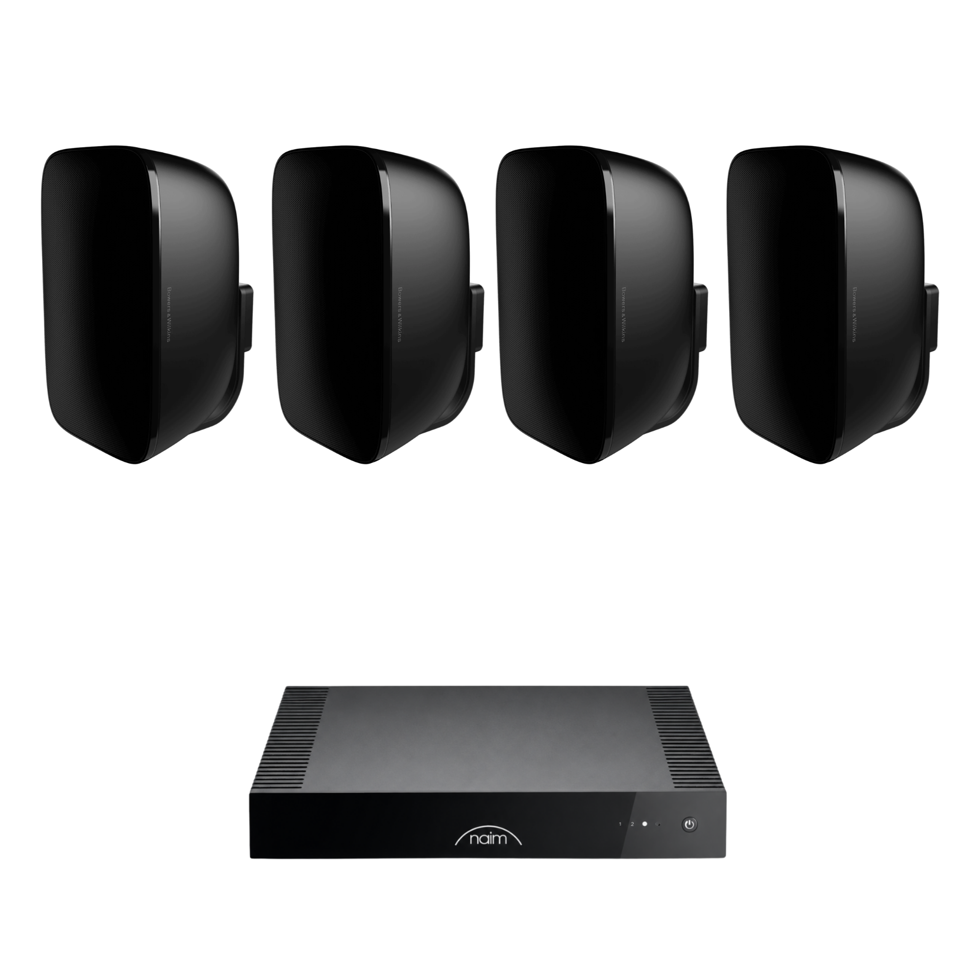 Combo Audio Exterior Bowers & Wilkins AM-1 + Naim