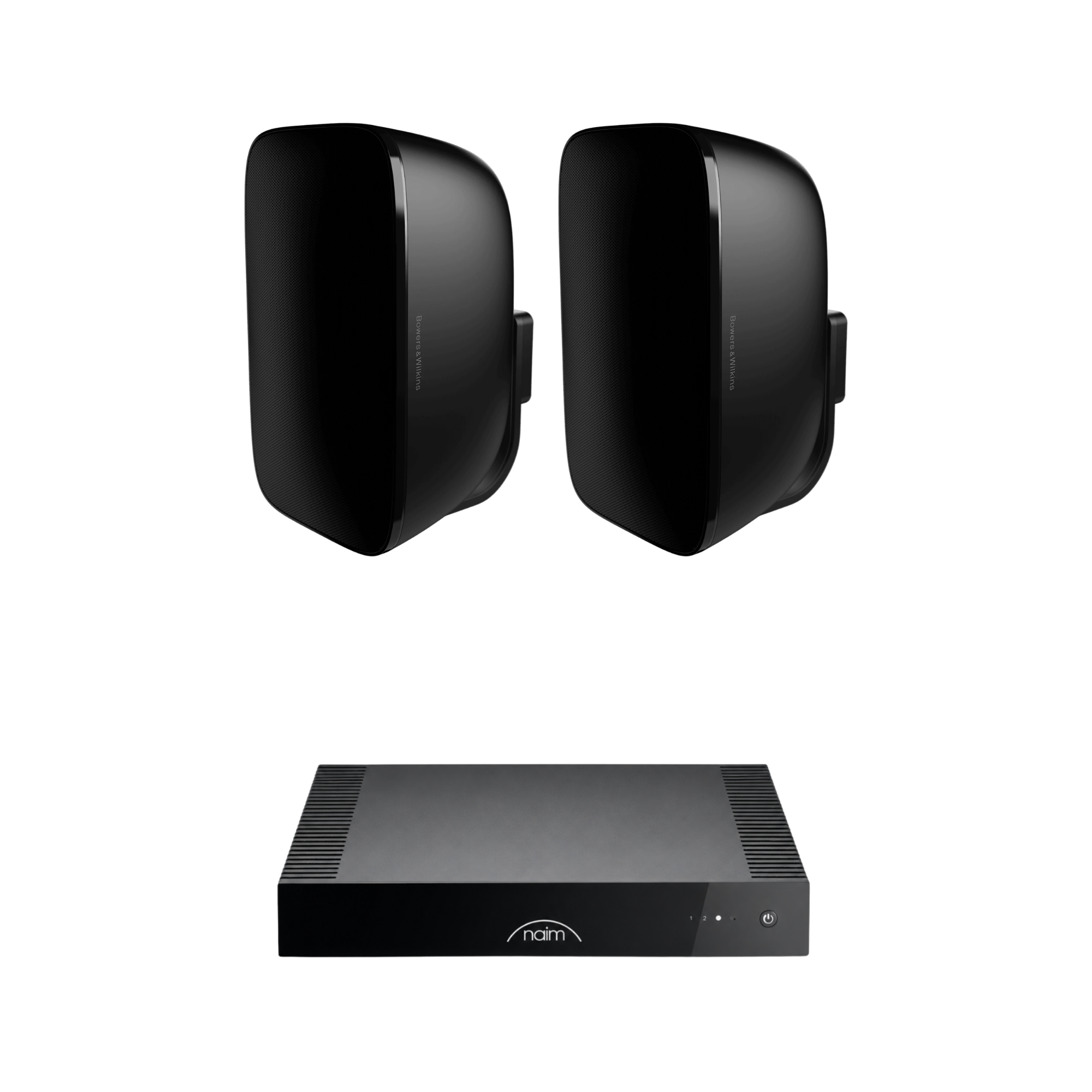 Combo Audio Exterior Bowers & Wilkins AM-1 + Naim