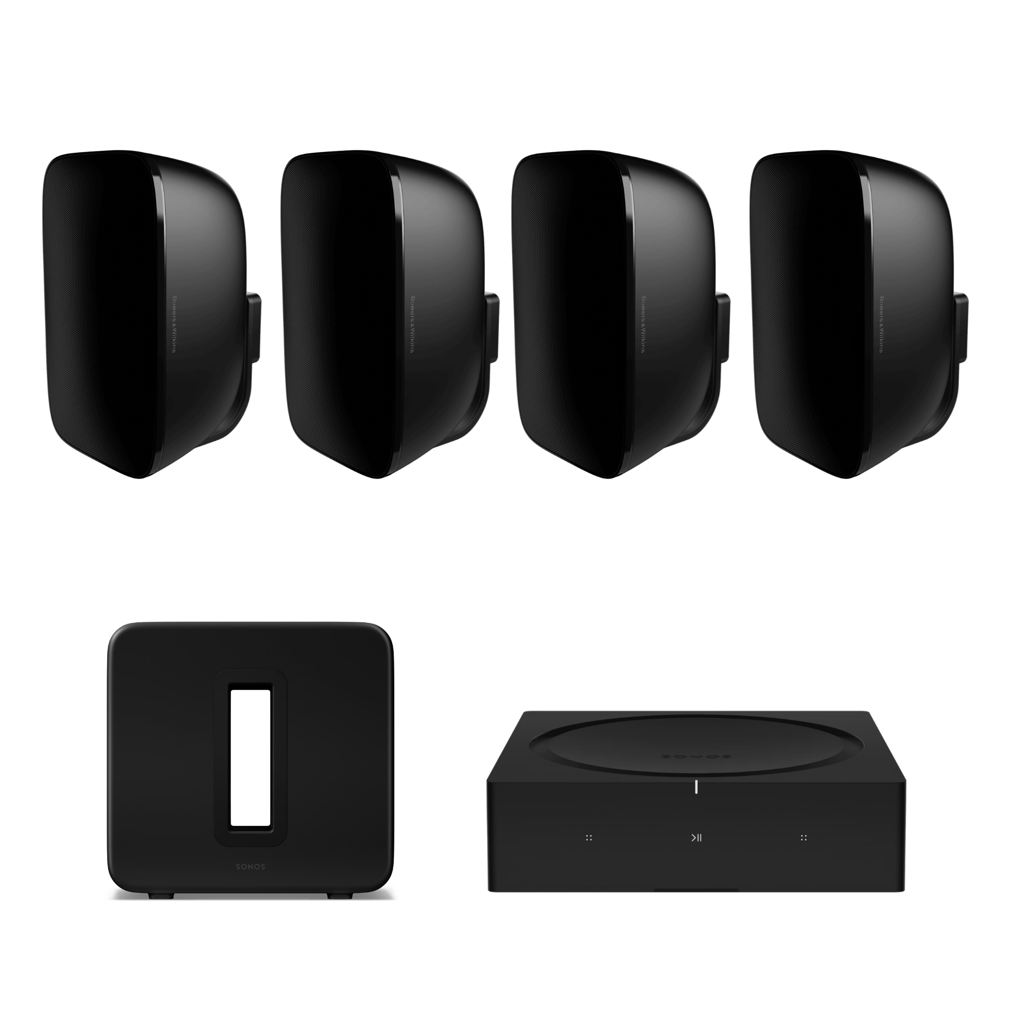 Combo Audio Exterior Bowers & Wilkins AM-1 + Sonos