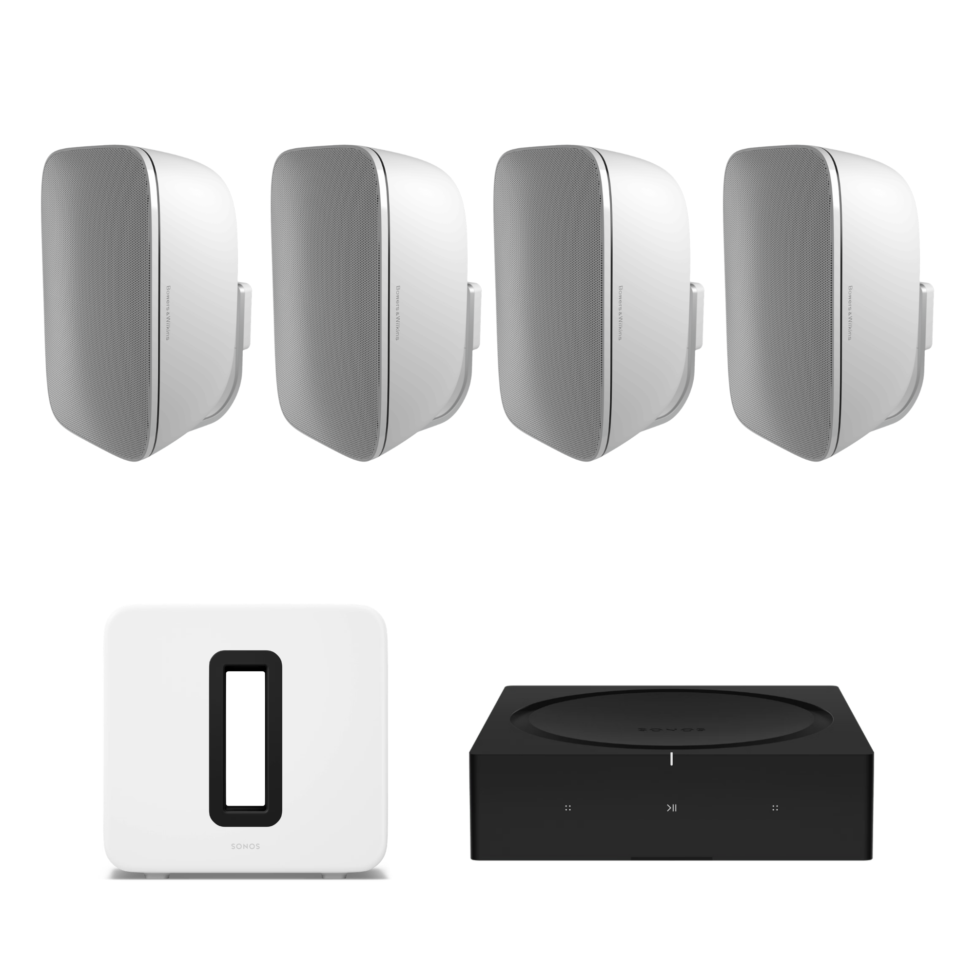 Combo Audio Exterior Bowers & Wilkins AM-1 + Sonos