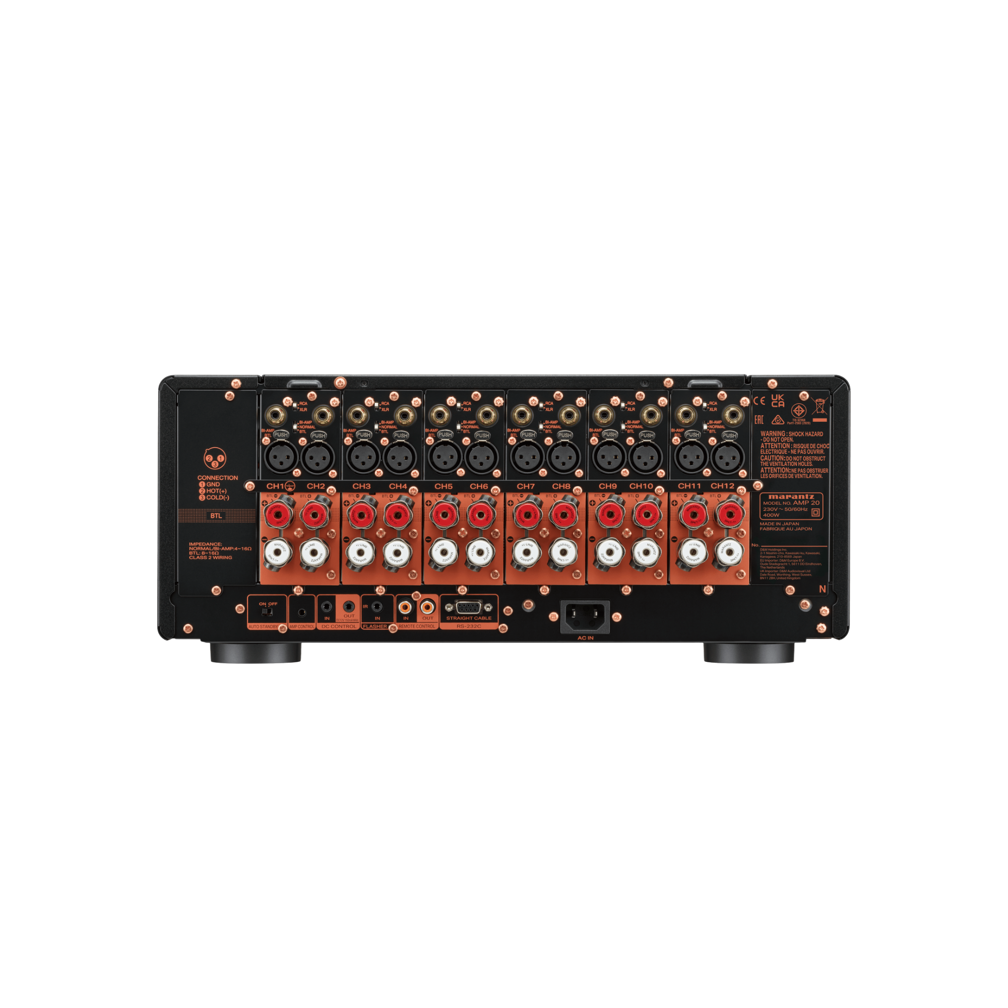 Marantz AMP 20 Amplificador de potencia de 12 canales