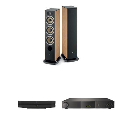 Focal Aria Evo X N°2 + Naim NAIT 5si + Bluesound NODE Sistema HiFi