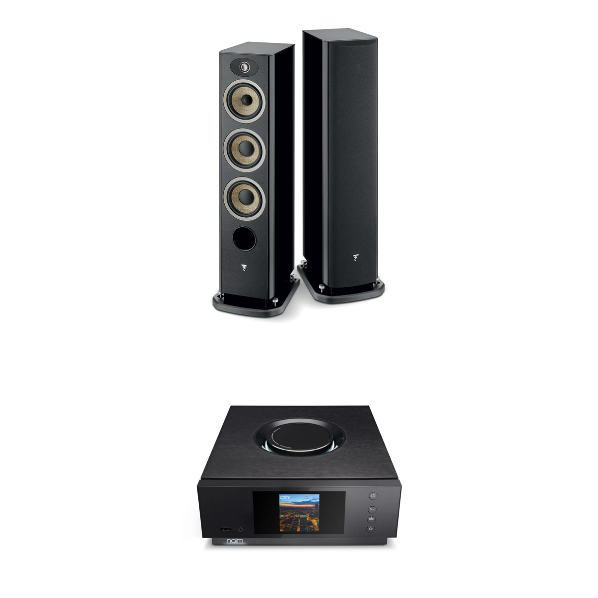 Focal Aria Evo X N°2 + Naim Uniti Atom Sistema HiFi con Streaming
