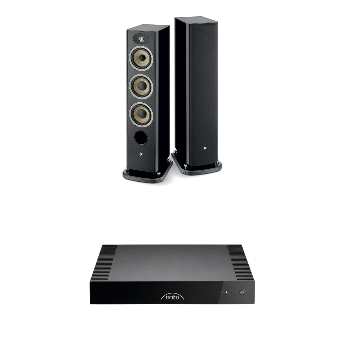 Focal Aria Evo X N°2 + Naim CI-Uniti 102 Sistema HiFi con Streaming