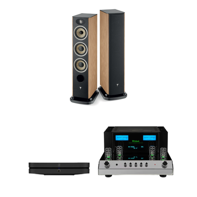 Focal Aria Evo X N°2 + McIntosh MA352 + Bluesound NODE Sistema HiFi