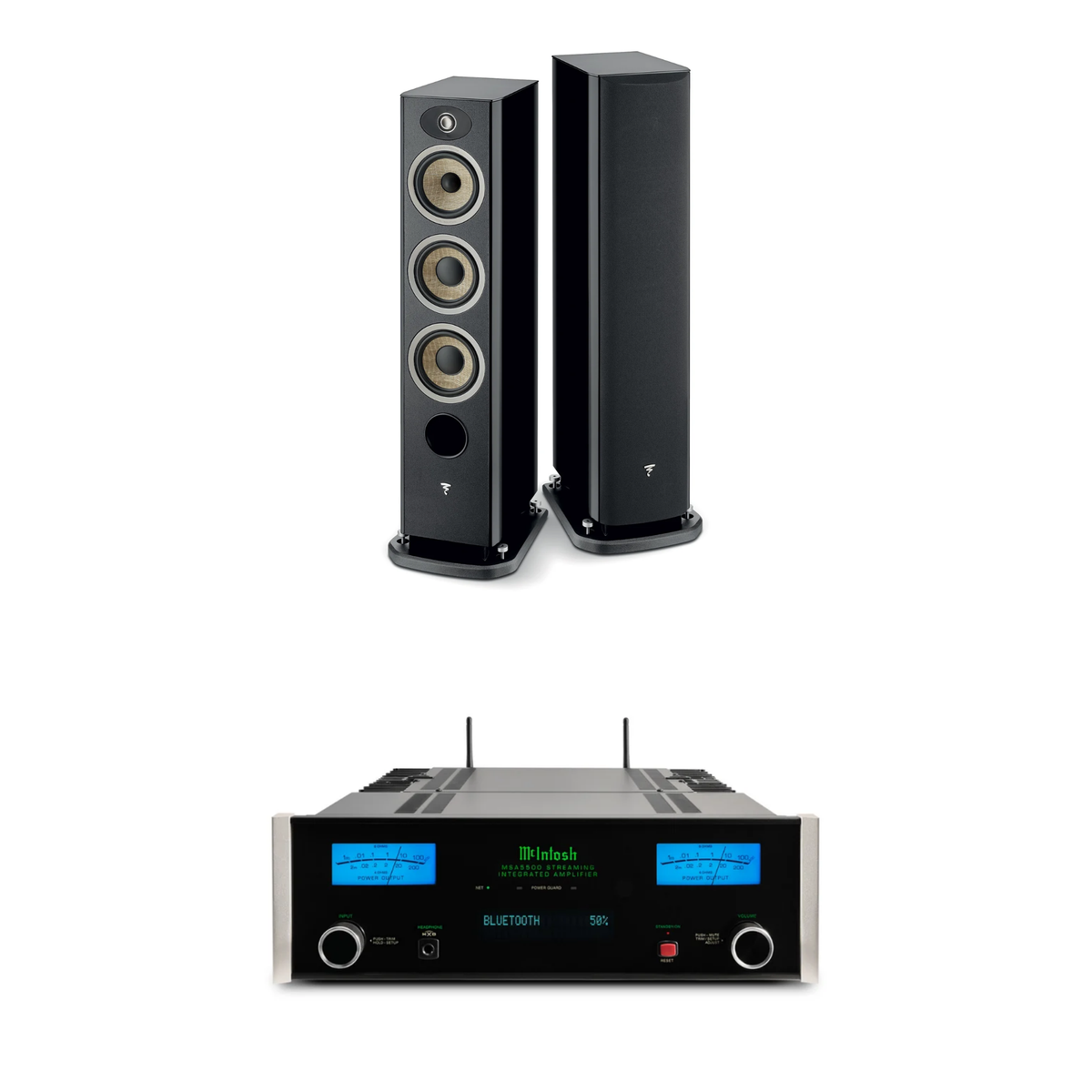 Focal Aria Evo X N°2 + McIntosh MSA5500 Sistema HiFi
