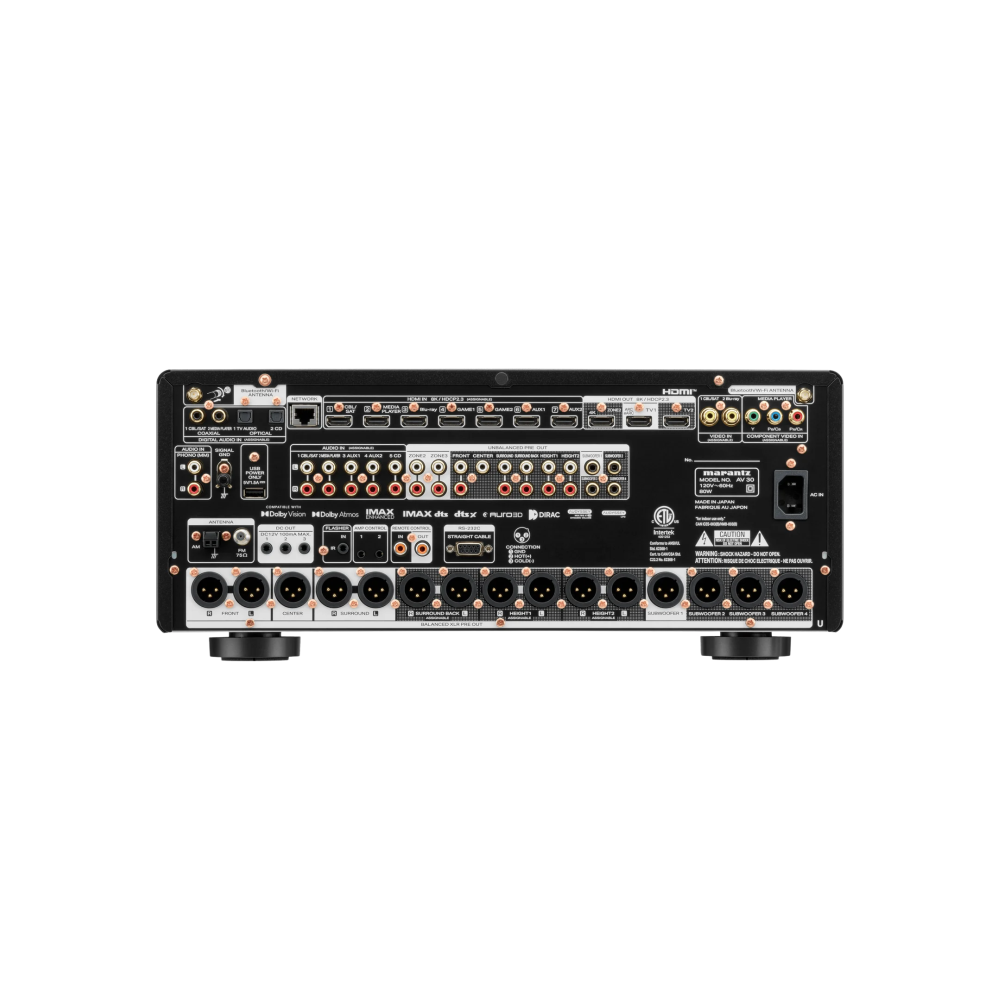 Marantz AV 30 Preamplificador y procesador AV de 11.4 canales