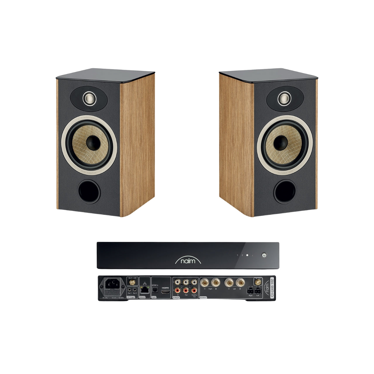 Bocinas Focal Aria Evo x N1 + Ci Uniti 102 Amplificador Integrado
