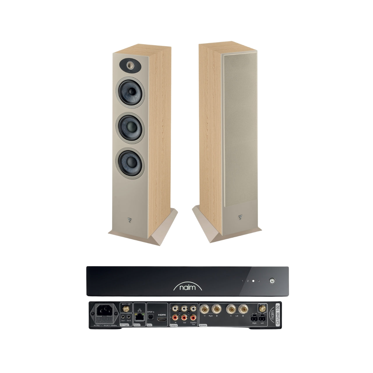 Bocinas Focal Theva N3 + Ci Uniti 102 Amplificador Integrado