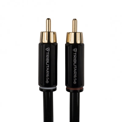 Cable estéreo RCA Tributaries Series 4 - Audio HiFi con construcción premium de 1 metro