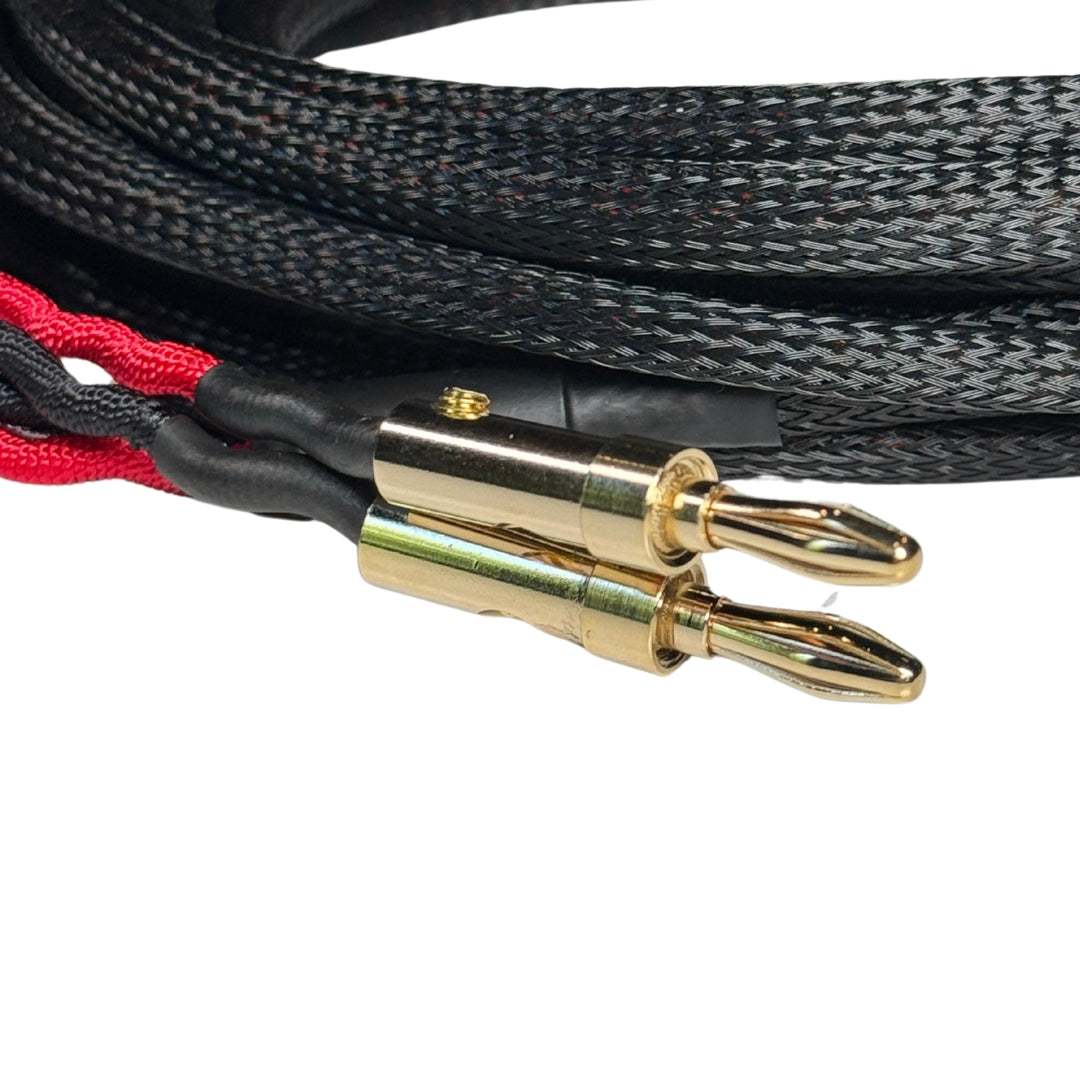 Cable de altavoz artesanal Arando en malla e hilo PAR