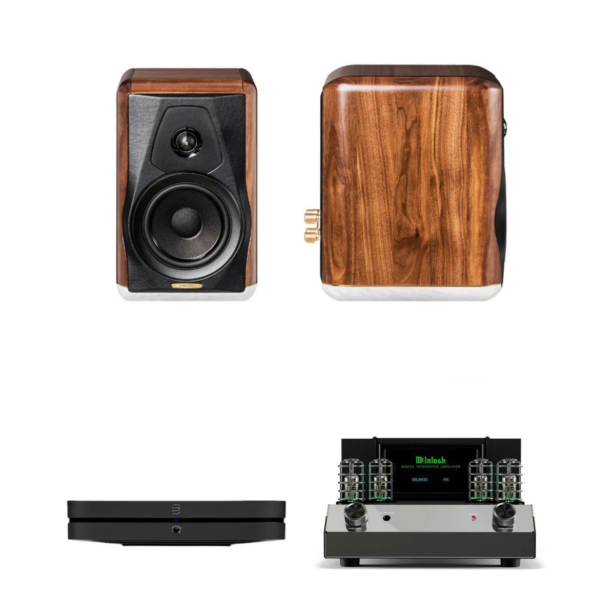 Sonus Faber Electa Amator III + McIntosh MA252 + Bluesound Node