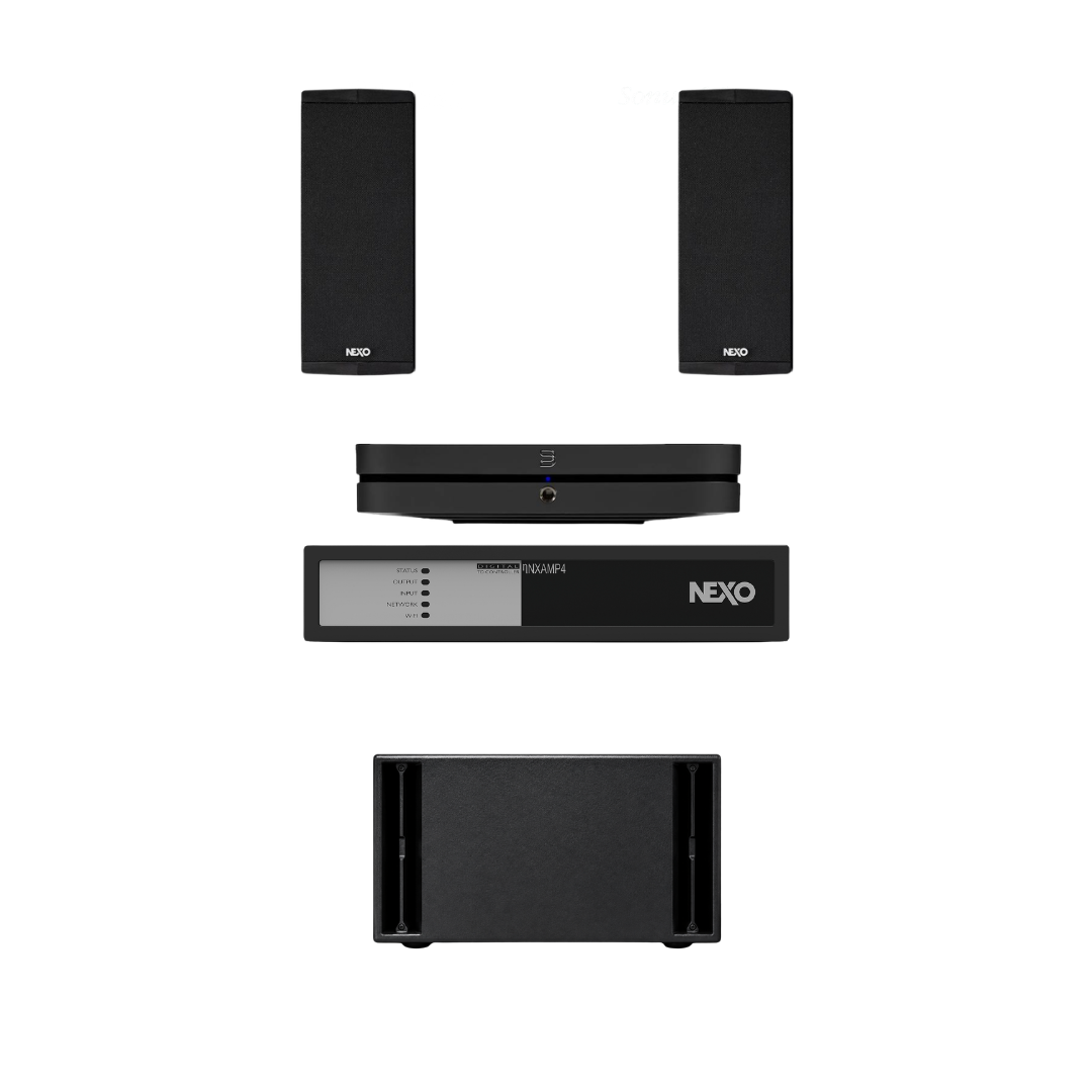 Combo de Audio NEXO ID24 + IDS110 con Bluesound NODE