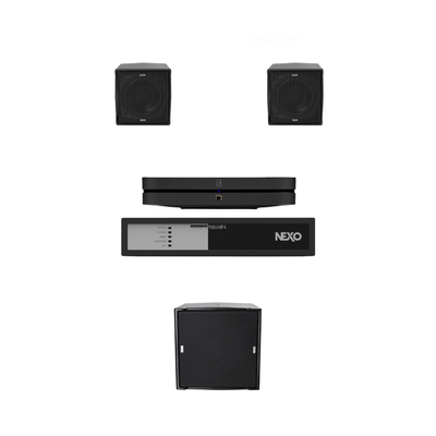 Combo de Audio NEXO ID14 + IDS108 con Bluesound NODE