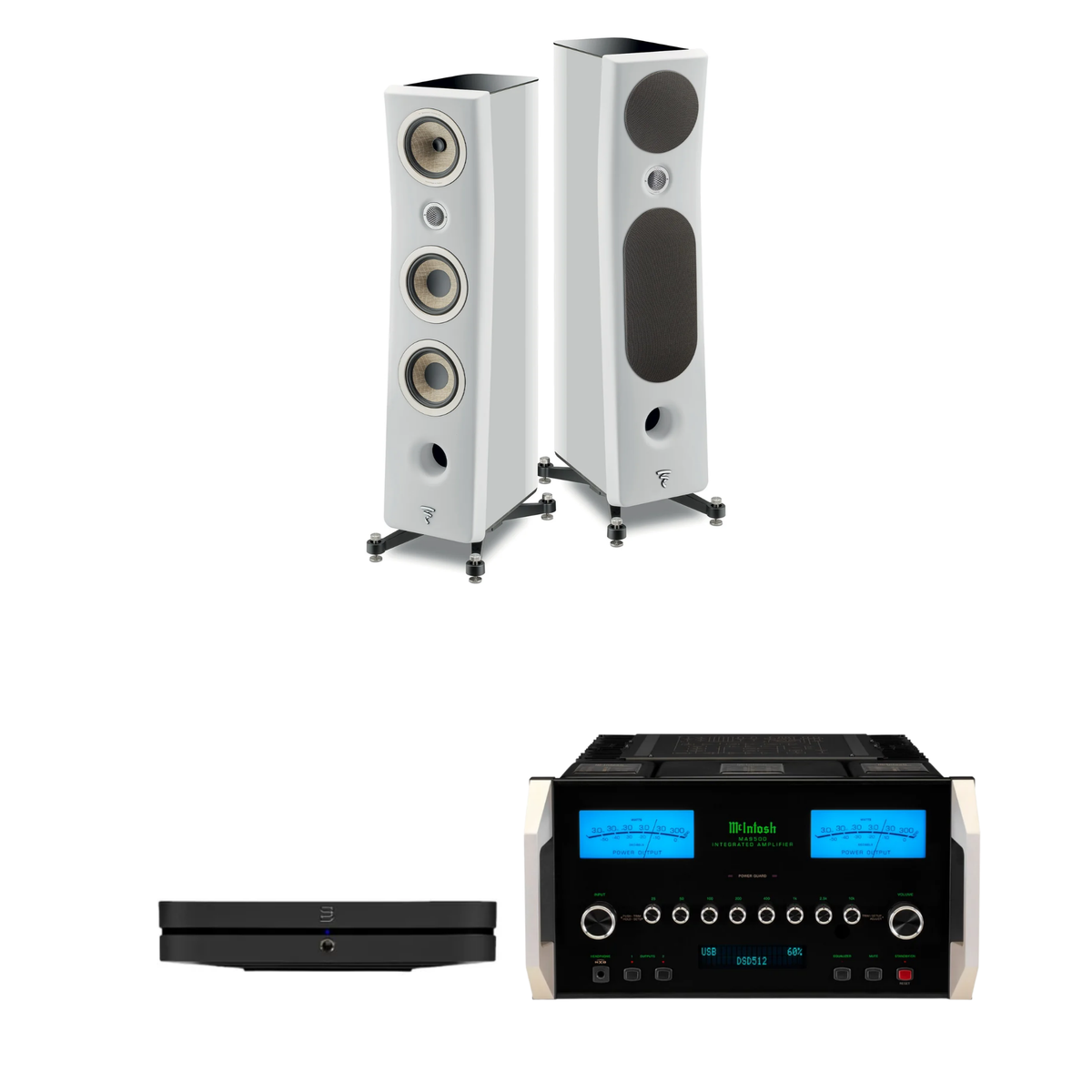 Focal Kanta N°2 + McIntosh MA9500 + Bluesound NODE Sistema HiFi High End