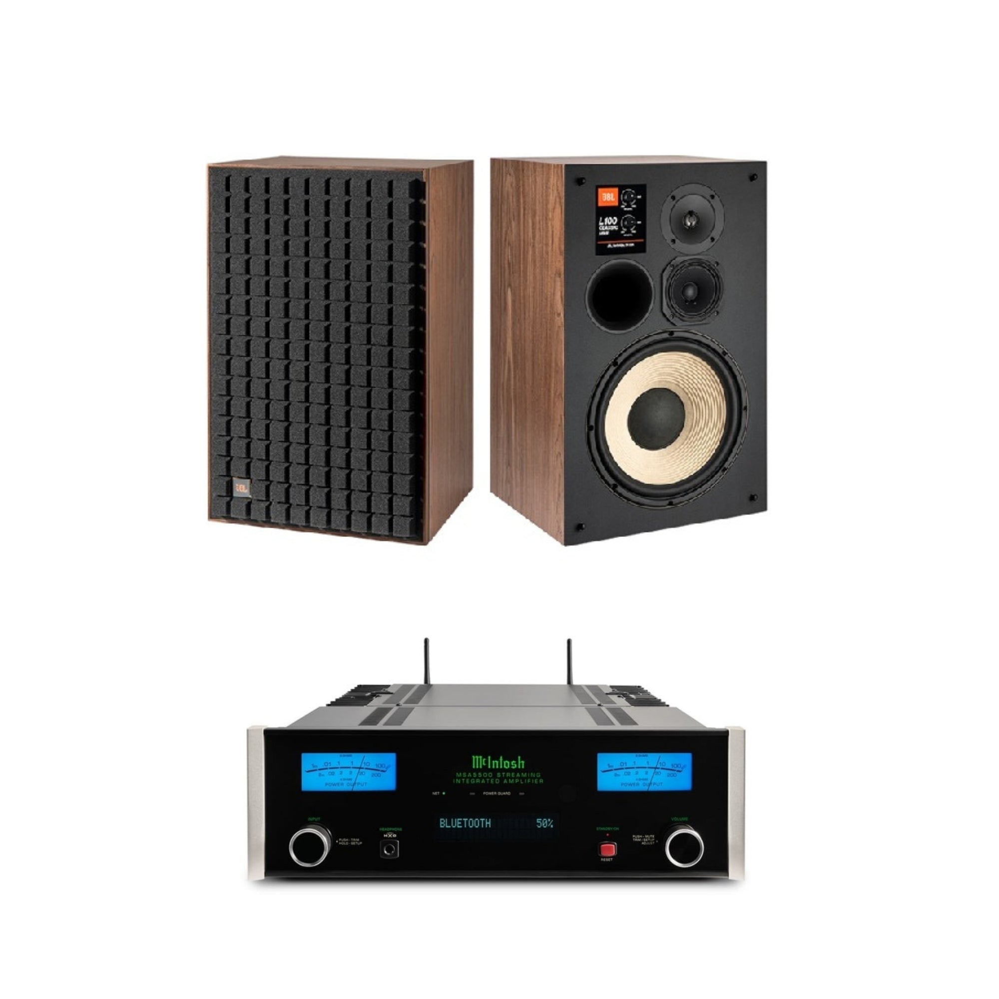 JBL L100 Classic + McIntosh MSA5500 Amplificador Integrado