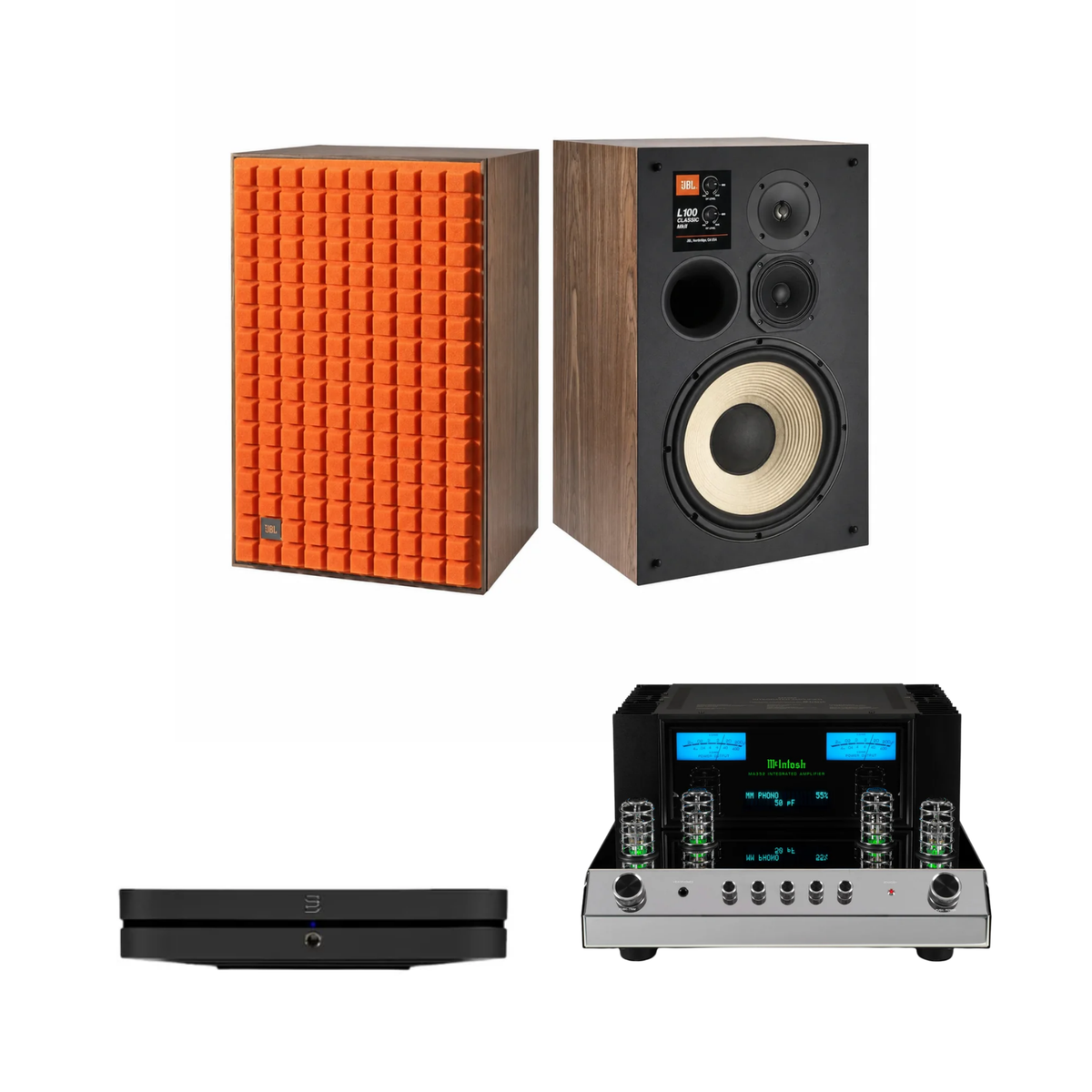JBL L100 Classic MkII + McIntosh MA352 + Bluesound Node
