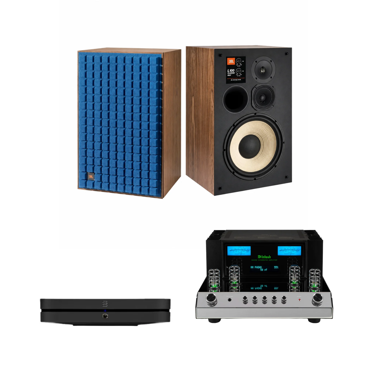 JBL L100 Classic MkII + McIntosh MA352 + Bluesound Node
