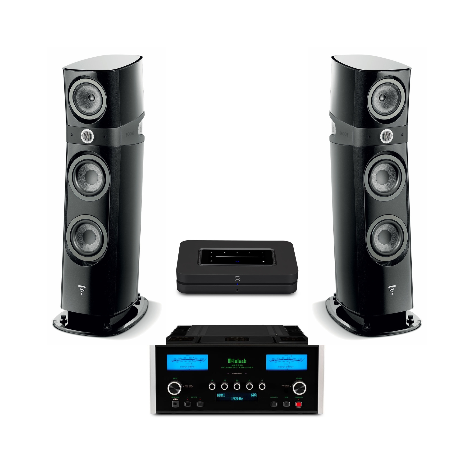 Sopra N2 Focal + Amplificador Integrado MA8950 + Streamer NODE