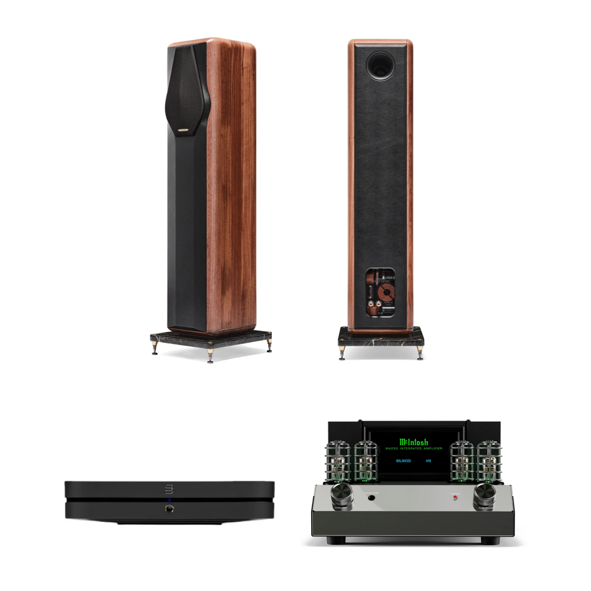 Sonus Faber Maxima Amator + McIntosh MA252 + Bluesound Node