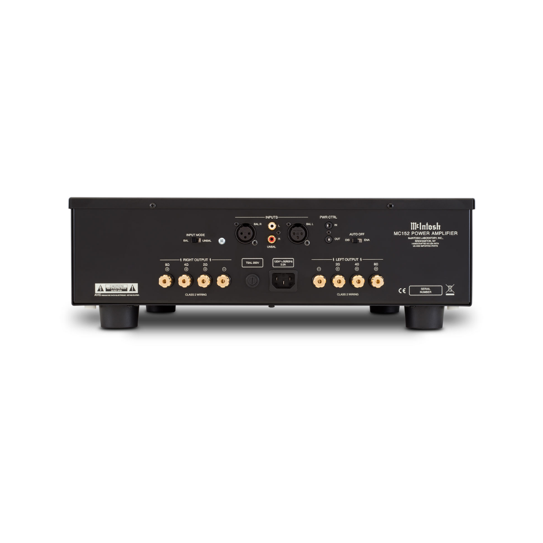 McIntosh MC152 Amplificador de Potencia Estéreo 150Wx2