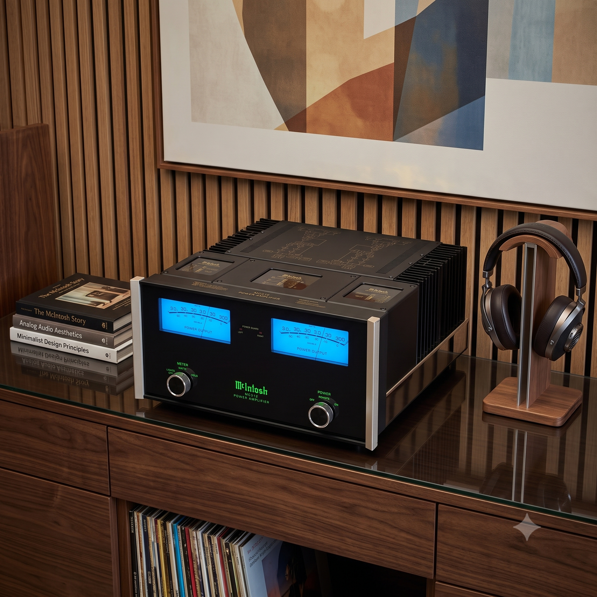 McIntosh MC312 Amplificador de Potencia Estéreo 300Wx2