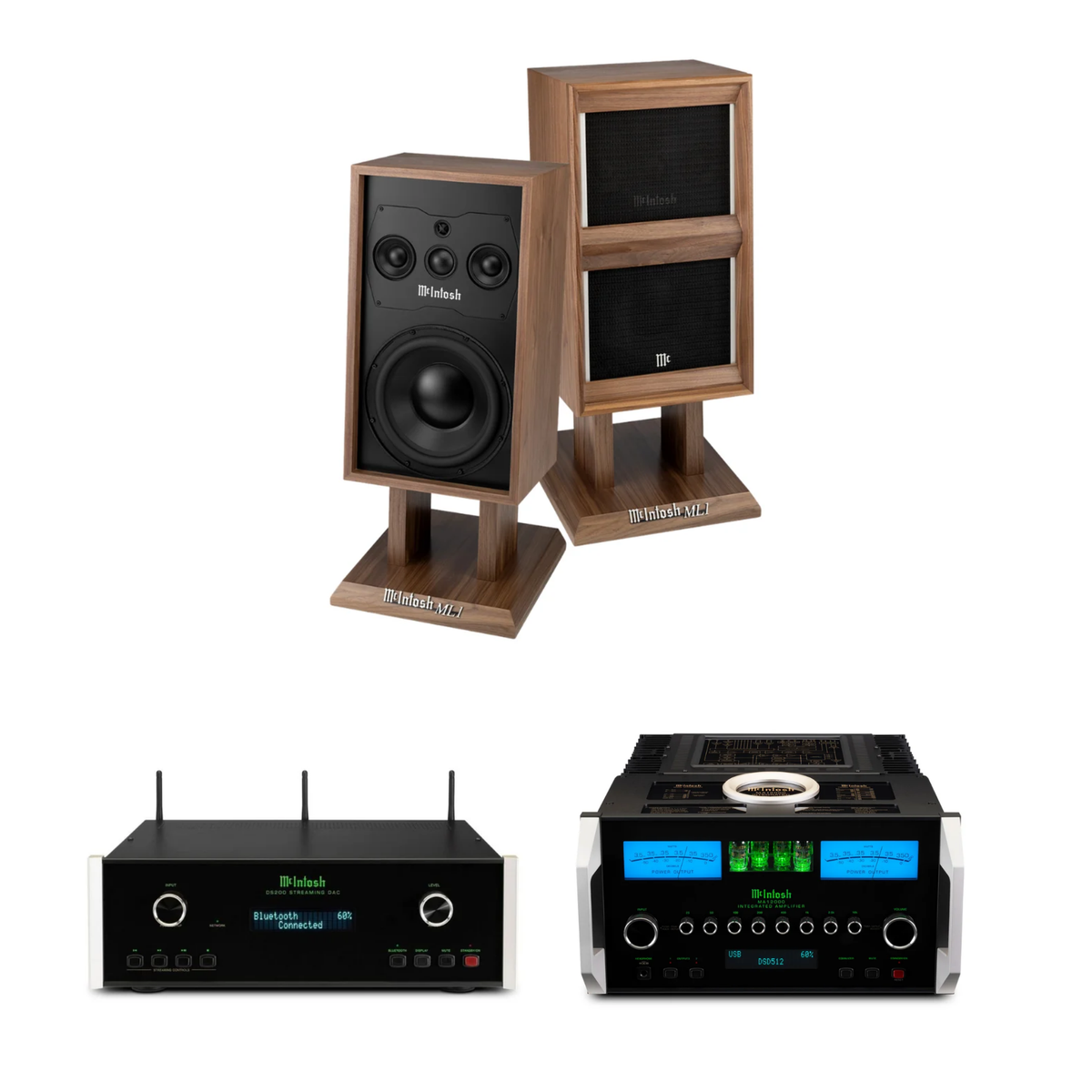 McIntosh ML1 Mk II + MA12000 + DS200 Sistema HiFi High End