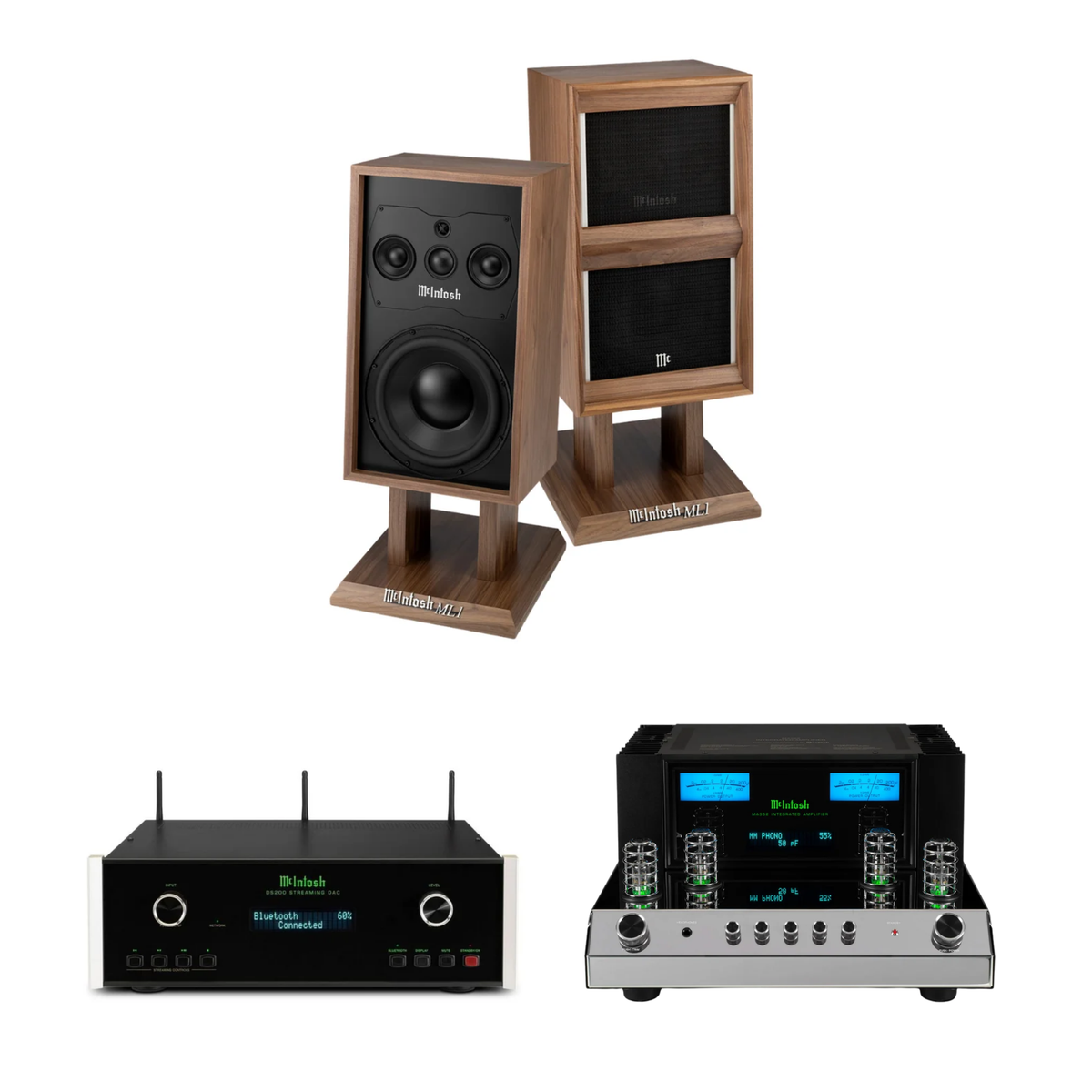 McIntosh ML1 Mk II + MA352 + DS200 Sistema HiFi