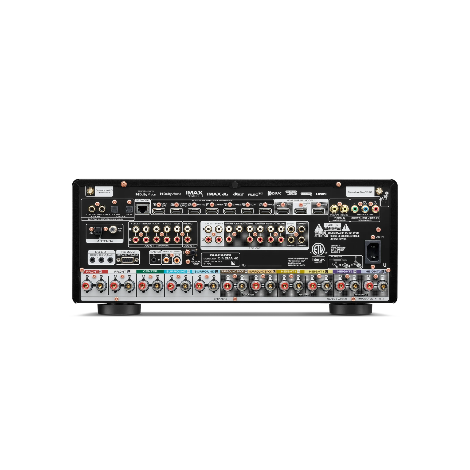 Marantz CINEMA 40 Receptor AV 9.4 Canales 125Wx9