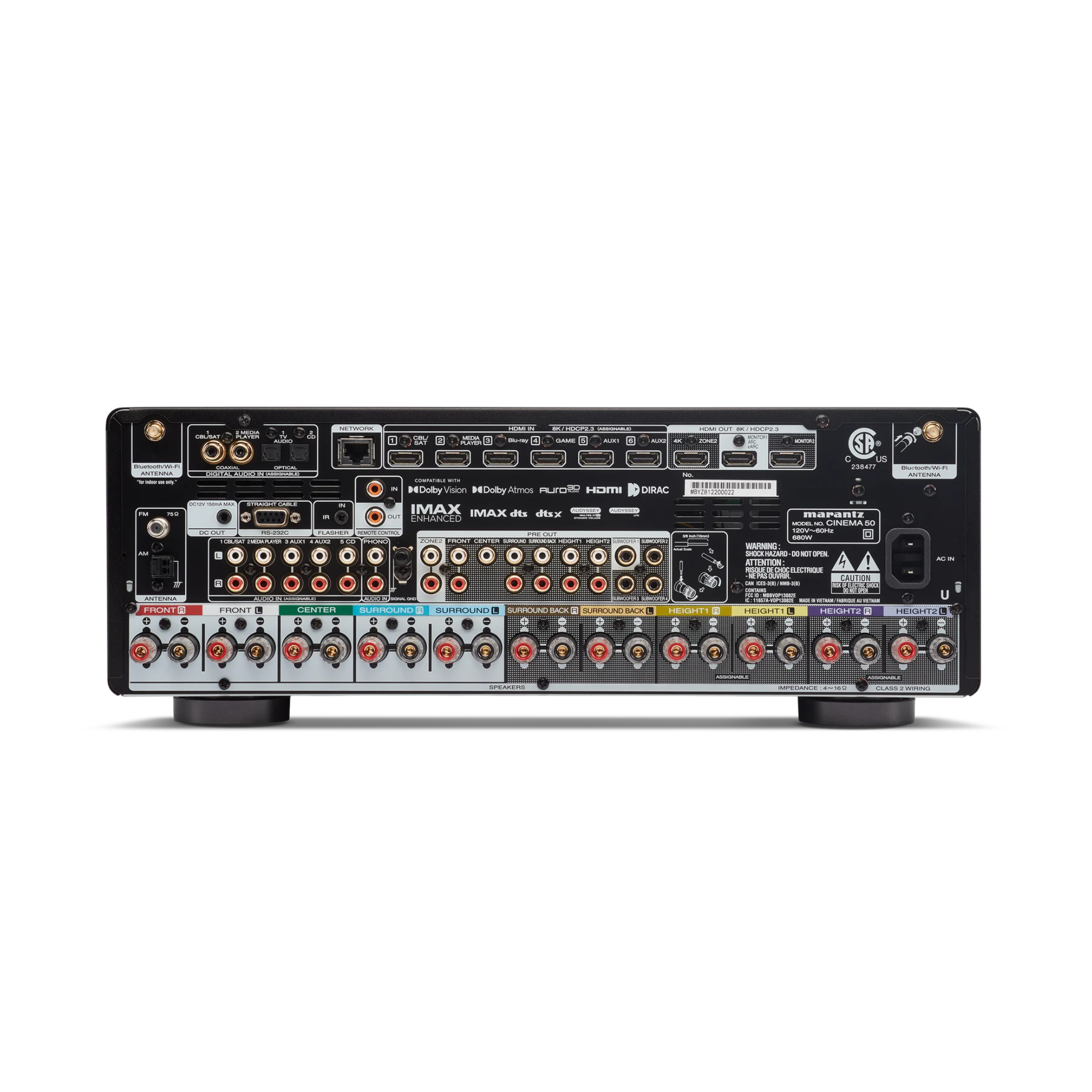 Marantz CINEMA 50 Receptor AV 9.4 Canales 110Wx9