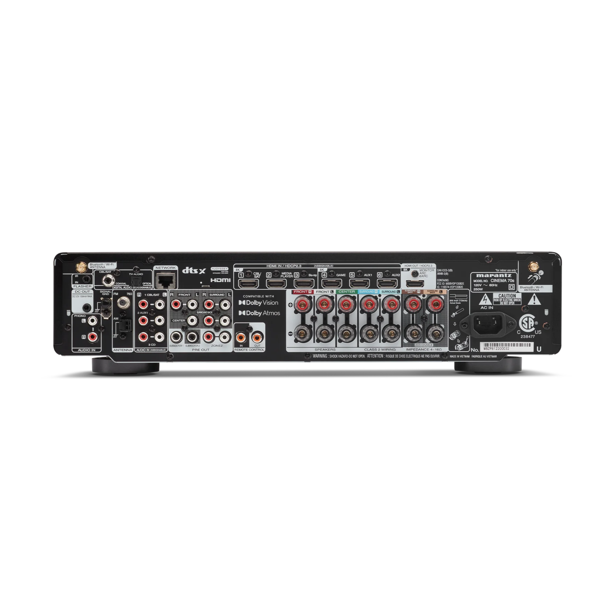 Marantz CINEMA 70s Receptor AV 7.2 Slim 50Wx7